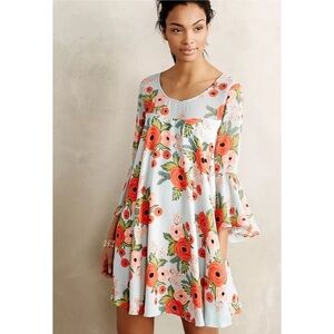 Paper Crown + Rifle Paper Co Fluttered Blooms Swing
Dress Anthro Flowy Small